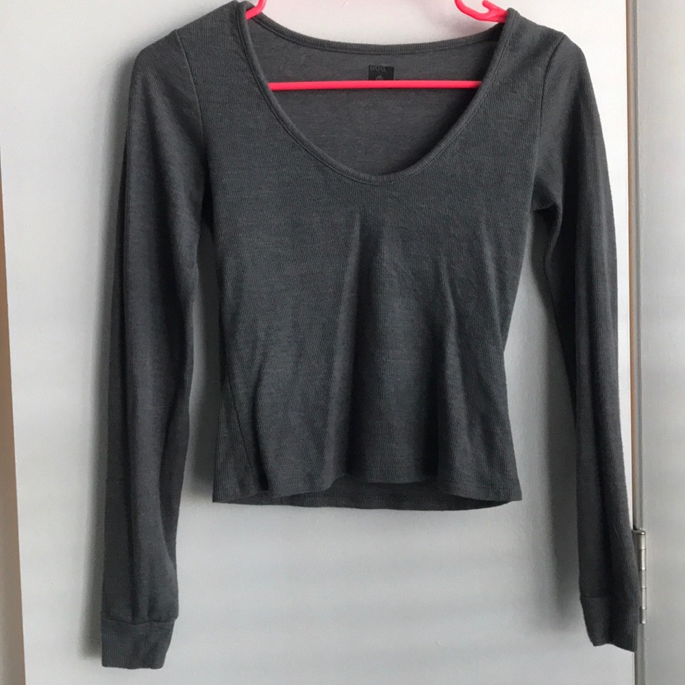 BDG LONG SLEEVE CROP TOP